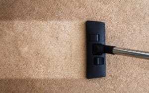 carpet being vacuumed