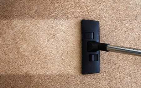 carpet being vacuumed