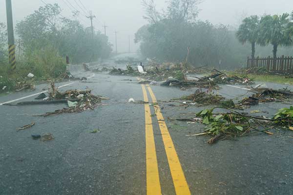 hurricane debris