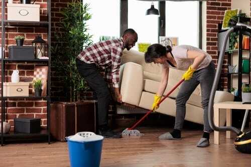 How do I get my partner to help with cleaning
