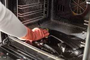 What should you not do when cleaning